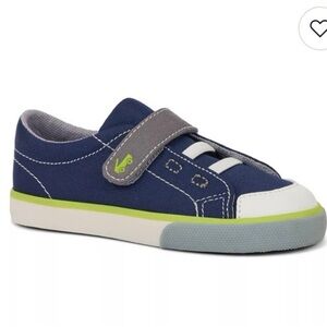 See Kai Run Navy Blue Slip-On Velcro Sneakers Size 12 NEW